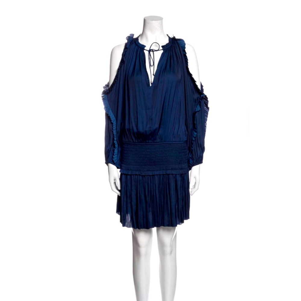 Ulla Johnson cold shoulder short dress.